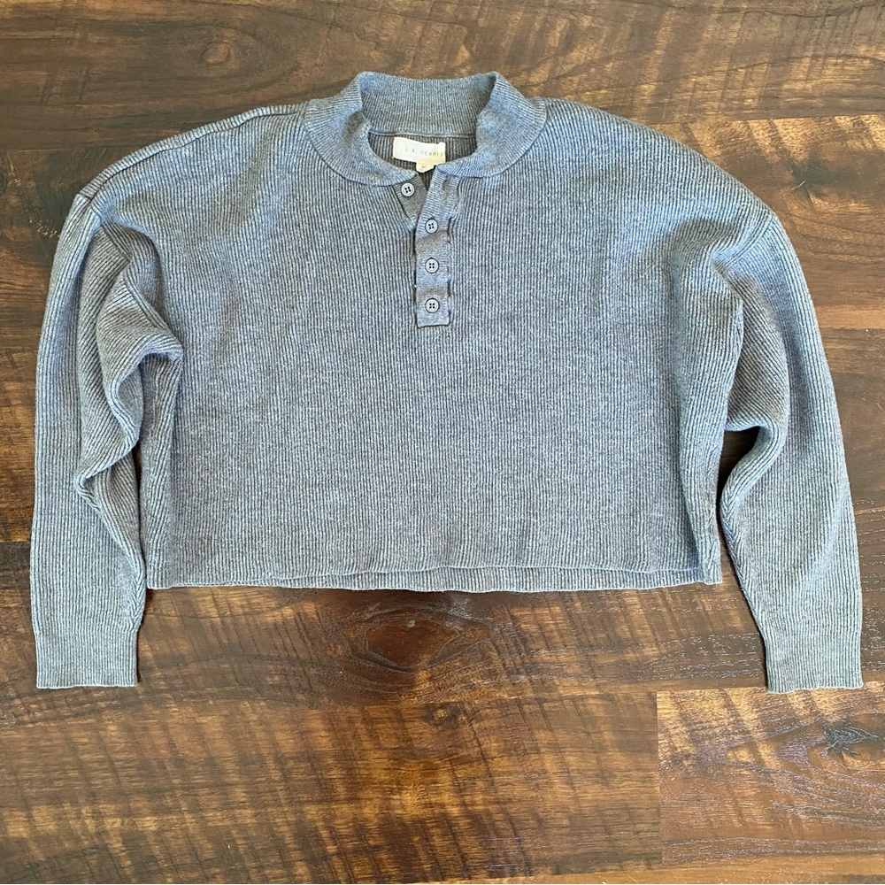 PacSun L.A. Hearts Cropped Grey Sweater